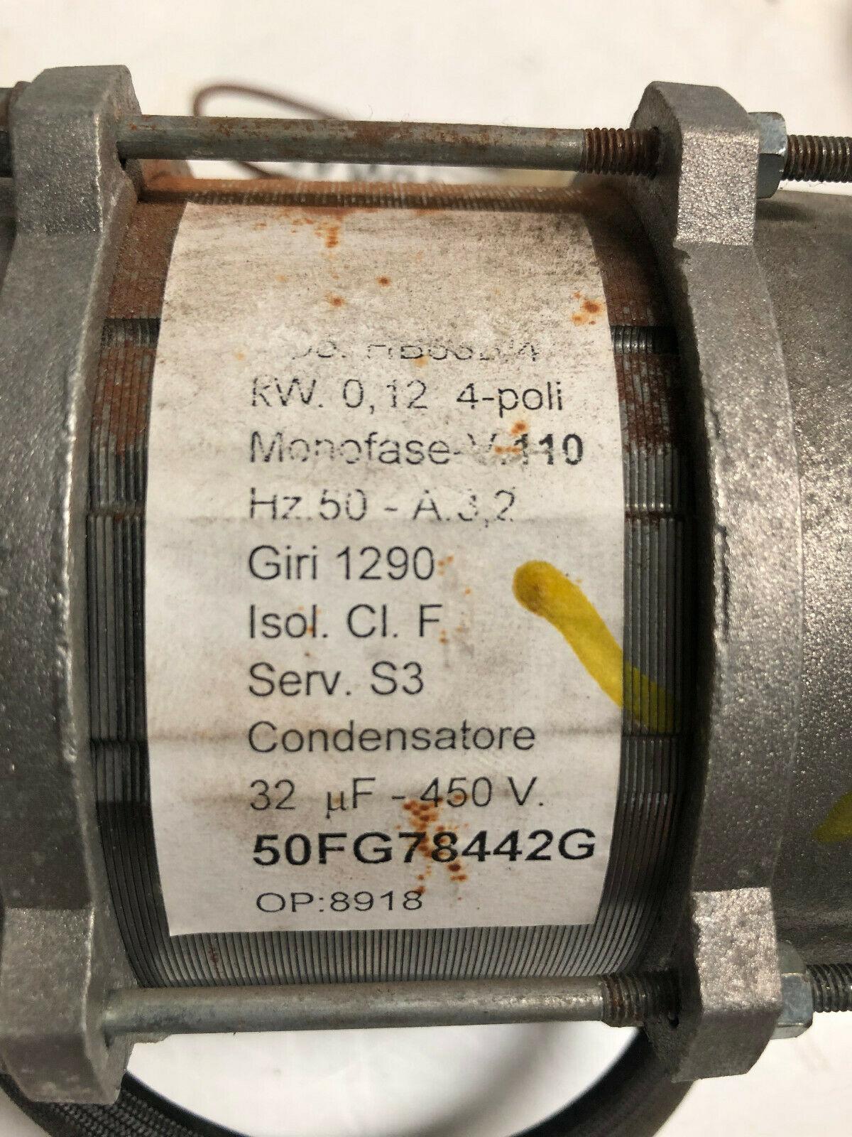 Monofase Coats Wheel r 1175 85008927 Motor V110 HZ 50 Giri 1290 P420