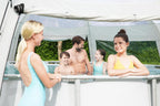 19ft 8" round multi-use pool dome fits spas and pools up to 16 ft outdoor cover