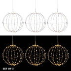 3-Piece Foldable Metal Sphere Ornaments