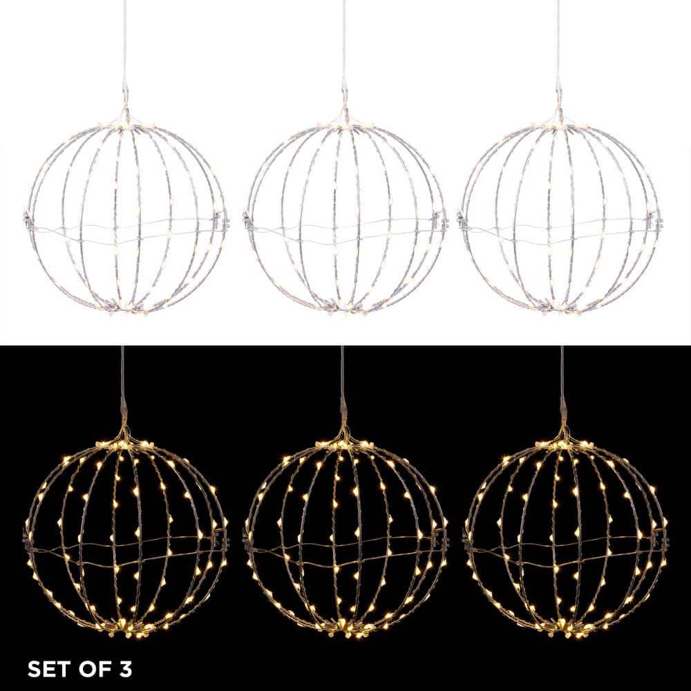 3-Piece Foldable Metal Sphere Ornaments