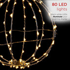 3-Piece Foldable Metal Sphere Ornaments