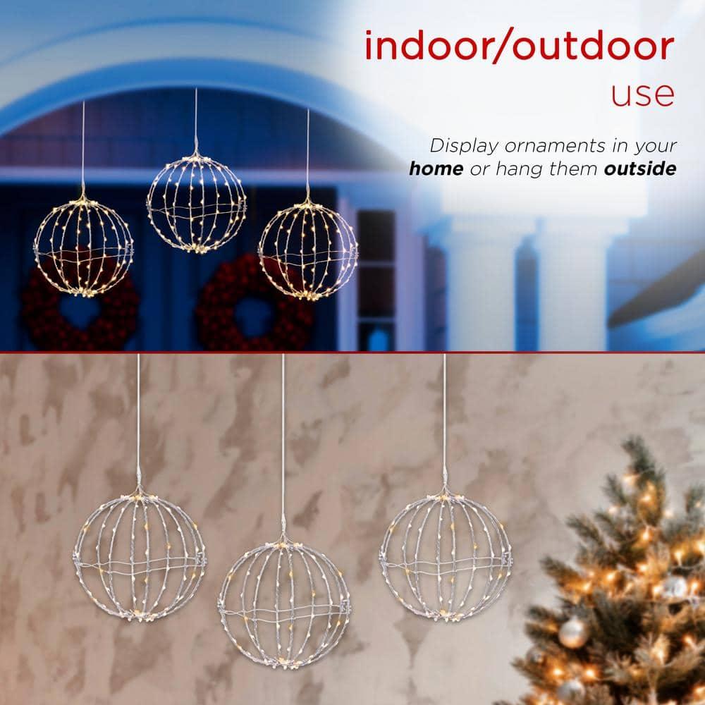 3-Piece Foldable Metal Sphere Ornaments
