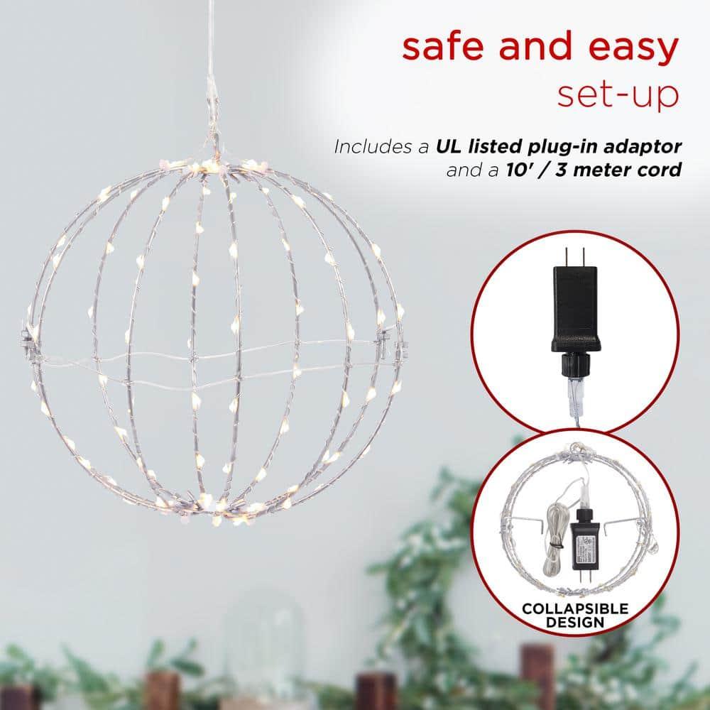 3-Piece Foldable Metal Sphere Ornaments