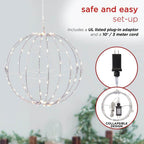 3-Piece Foldable Metal Sphere Ornaments