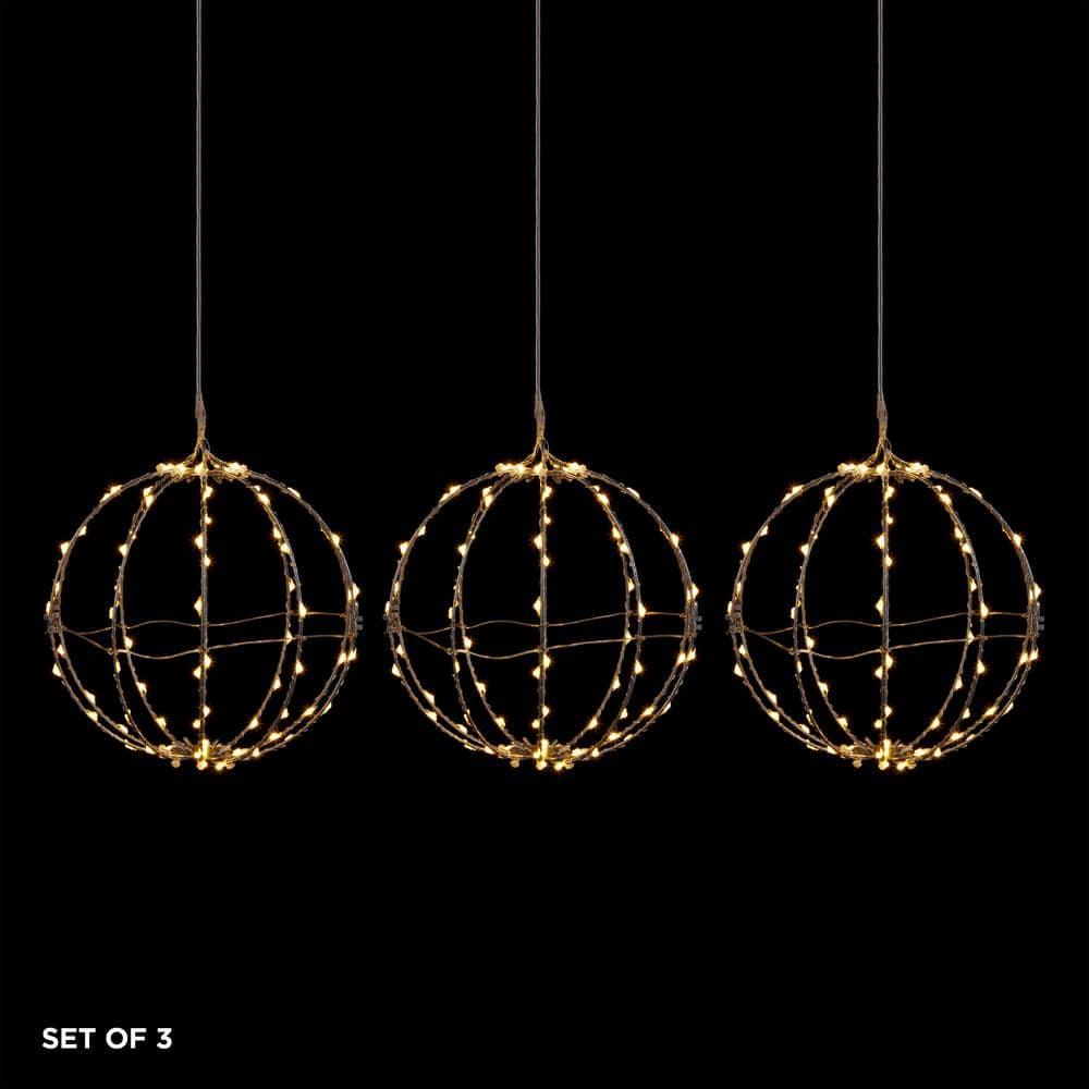 3-Piece Foldable Metal Sphere Ornaments