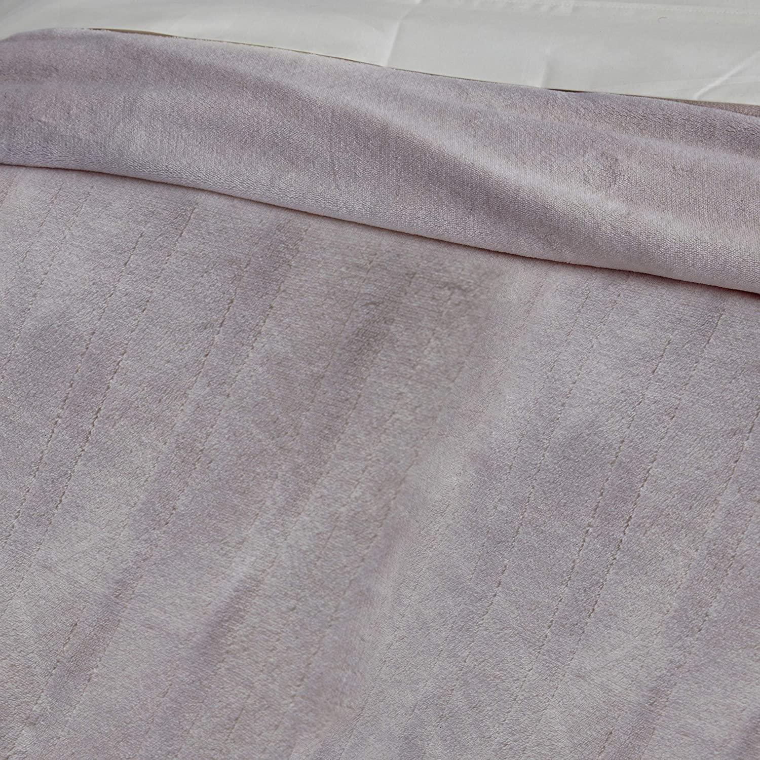 | Wi-Fi Collection | Heated Electric Smart Blanket, Alexa-Enabled, Ultra Plush, Twin, Gray