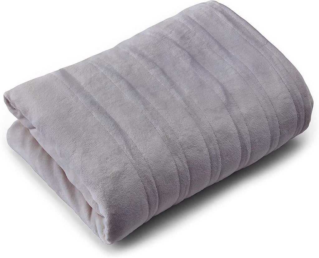 | Wi-Fi Collection | Heated Electric Smart Blanket, Alexa-Enabled, Ultra Plush, Twin, Gray