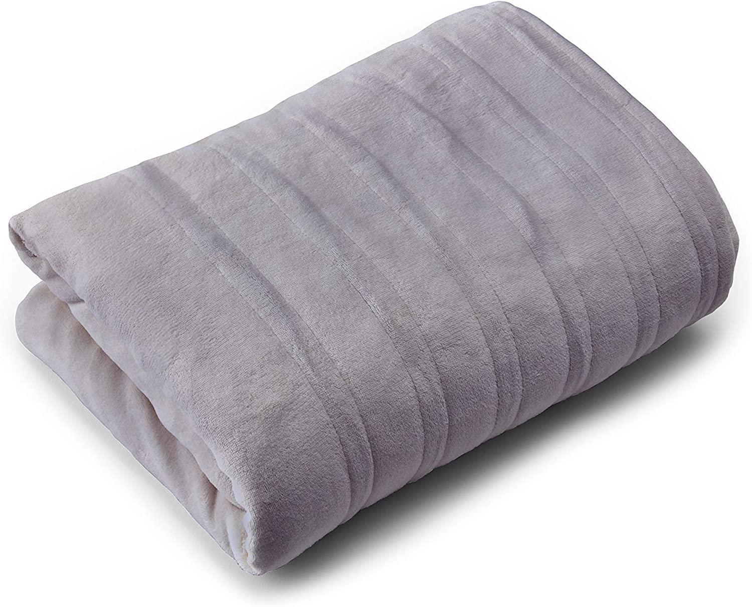 | Wi-Fi Collection | Heated Electric Smart Blanket, Alexa-Enabled, Ultra Plush, Twin, Gray