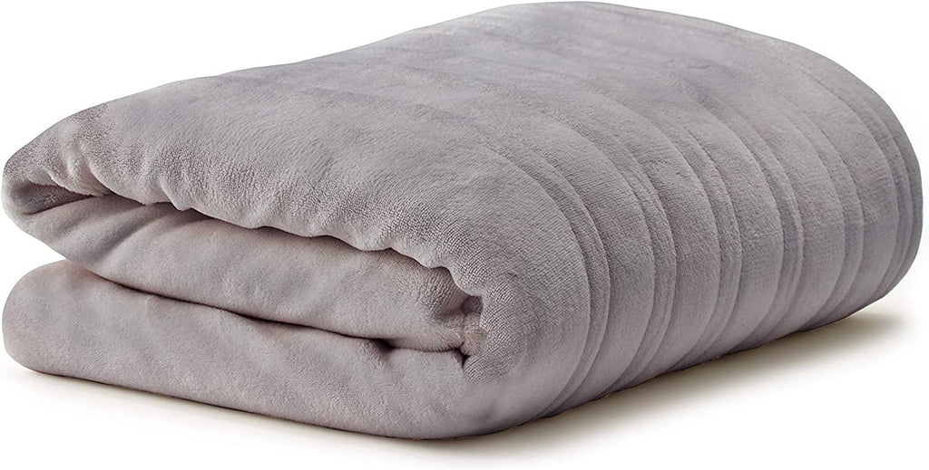 | Wi-Fi Collection | Heated Electric Smart Blanket, Alexa-Enabled, Ultra Plush, Twin, Gray