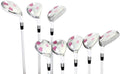 Majek White Pearl Petite Senior Ladies Golf Hybrids Irons Set Senior Petite Women Best All True Hybrid Ultra Light Weight Forgiving PackaIncludes 4 5 6 7 8 9 PW SW All Lady Flex Utility Clubs