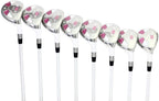 Majek White Pearl Petite Ladies Golf Hybrids Irons Set Petite Women Best All True Hybrid Ultra Light Weight Forgiving Woman Complete PackaIncludes 4 5 6 7 8 9 PW SW All Lady Flex Utility Clubs
