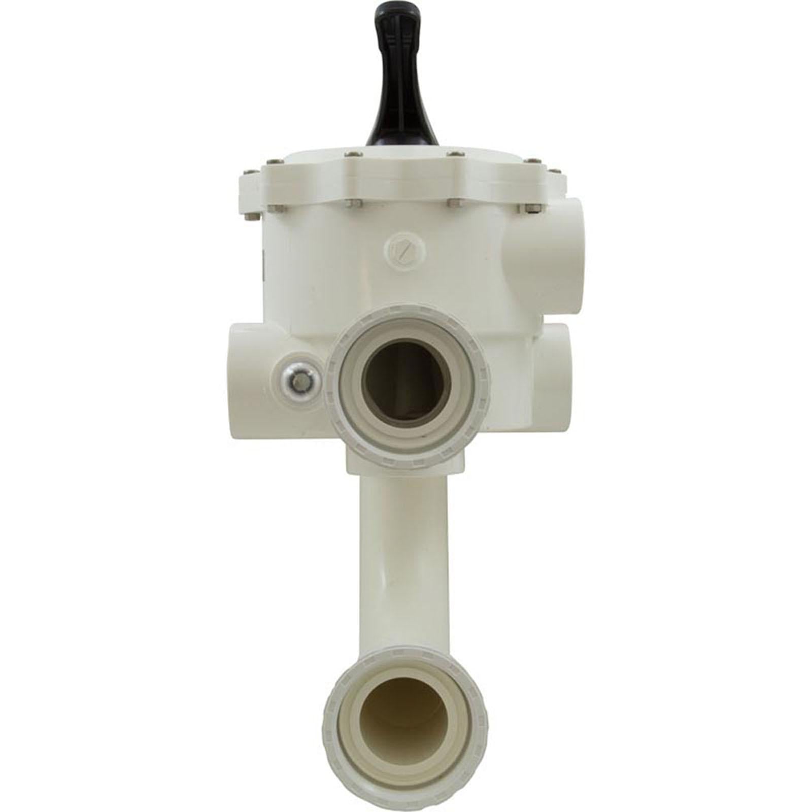 PRAHER Multiport Valve, Praher SM2-SR3U, 2", w/StaRite Plumbing, Wht