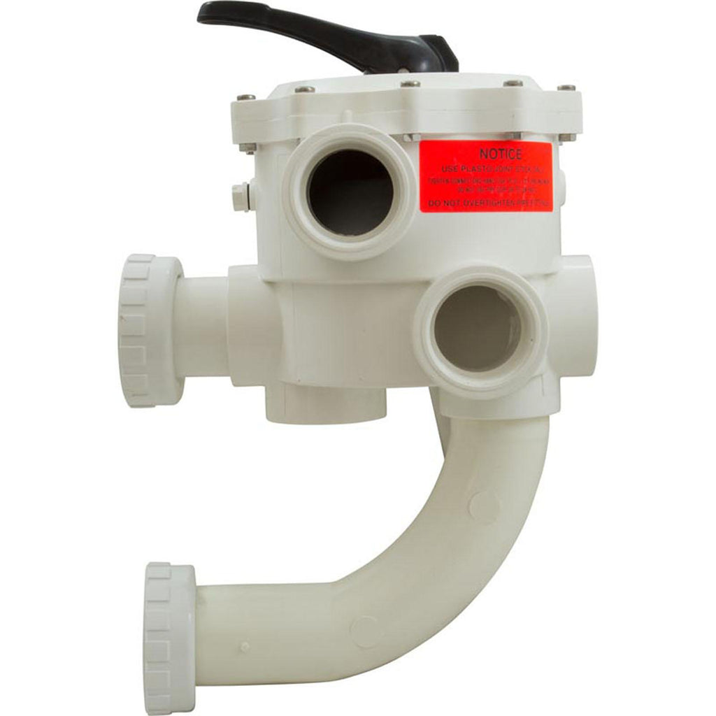PRAHER Multiport Valve, Praher SM2-SR3U, 2", w/StaRite Plumbing, Wht