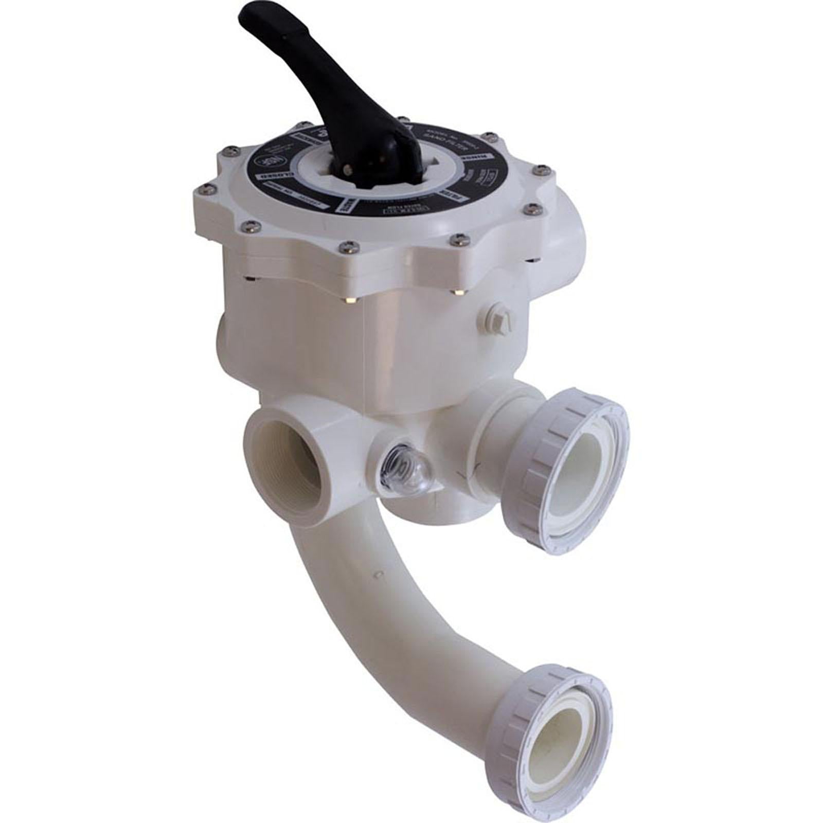 PRAHER Multiport Valve, Praher SM2-SR3U, 2", w/StaRite Plumbing, Wht