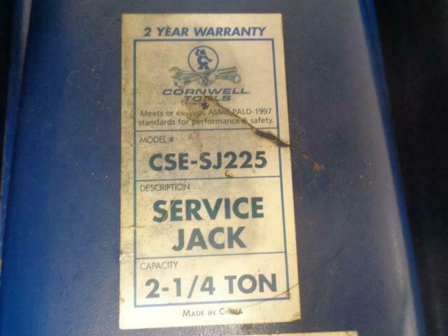 1 CORNWELL TOOLS 2-1/4 TON SERVICE JACK CSE-SJ225 R28