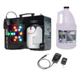 AMERICAN DJ Fog Fury Jett Fog Machine &amp; LED Light Effect w/ Remote + HDF Fluid