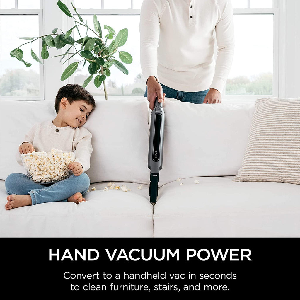 Shark WS620 Wandvac System Ultra-Lightweight Powerful Cordless Stick Vacuum with Boost Mode, Charging Dock, Graphite