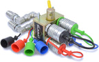 manual hydraulic multiplier, scv splitter/diverter valve with couplers and ag fittings