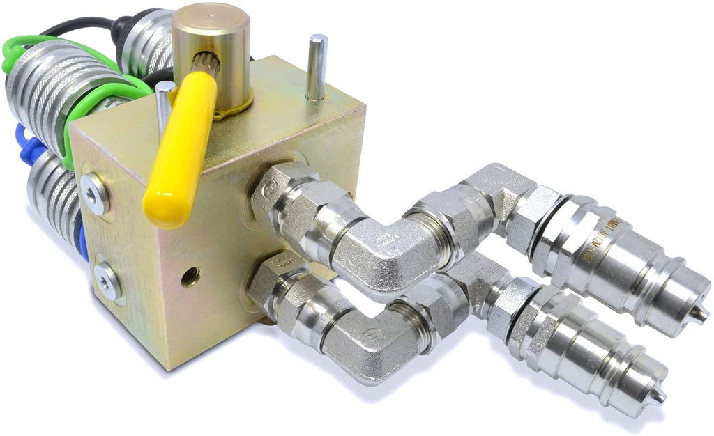 manual hydraulic multiplier, scv splitter/diverter valve with couplers and ag fittings