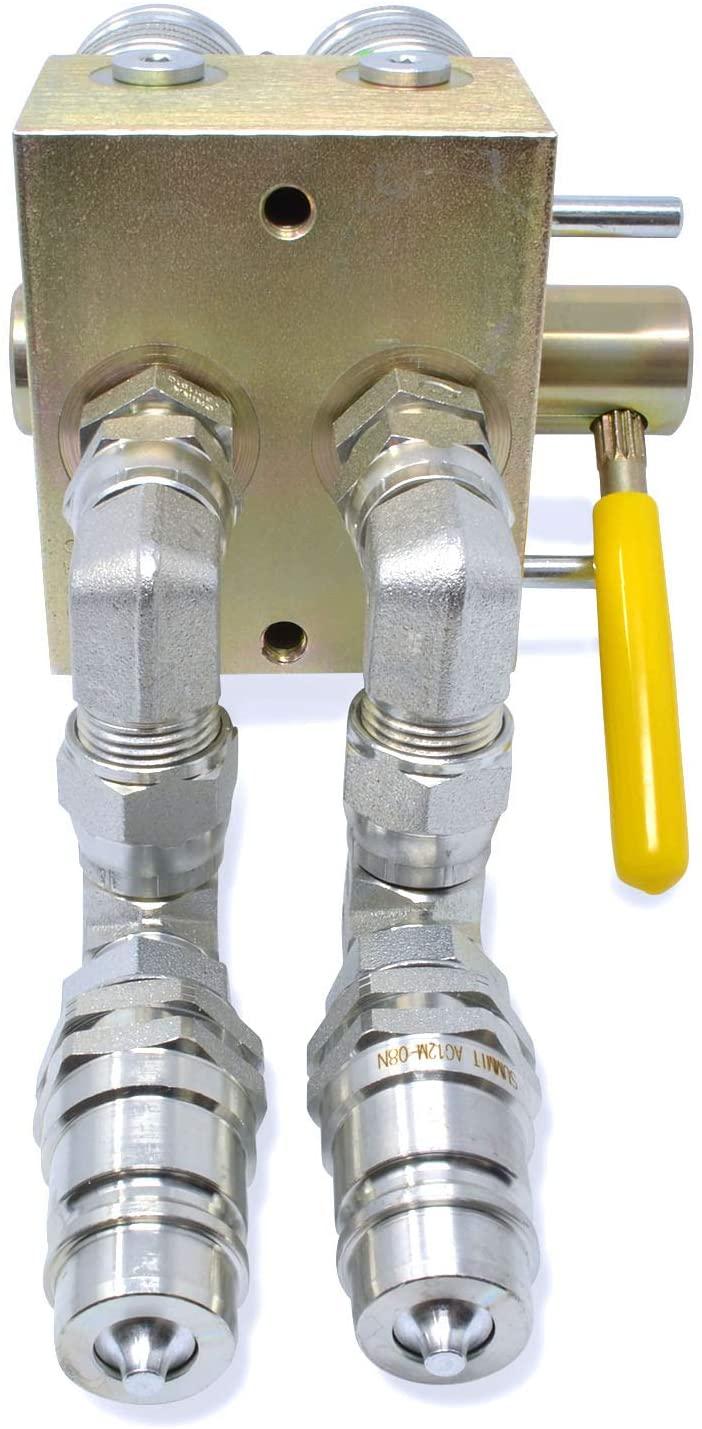 manual hydraulic multiplier, scv splitter/diverter valve with couplers and ag fittings