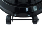 Dcenta 46000BTU Propane Hammered Bronze powder coated Iron Mushroom Outdoor Patio , with Two Smooth-rolling Wheels,,with Hose Set,with Black Cover