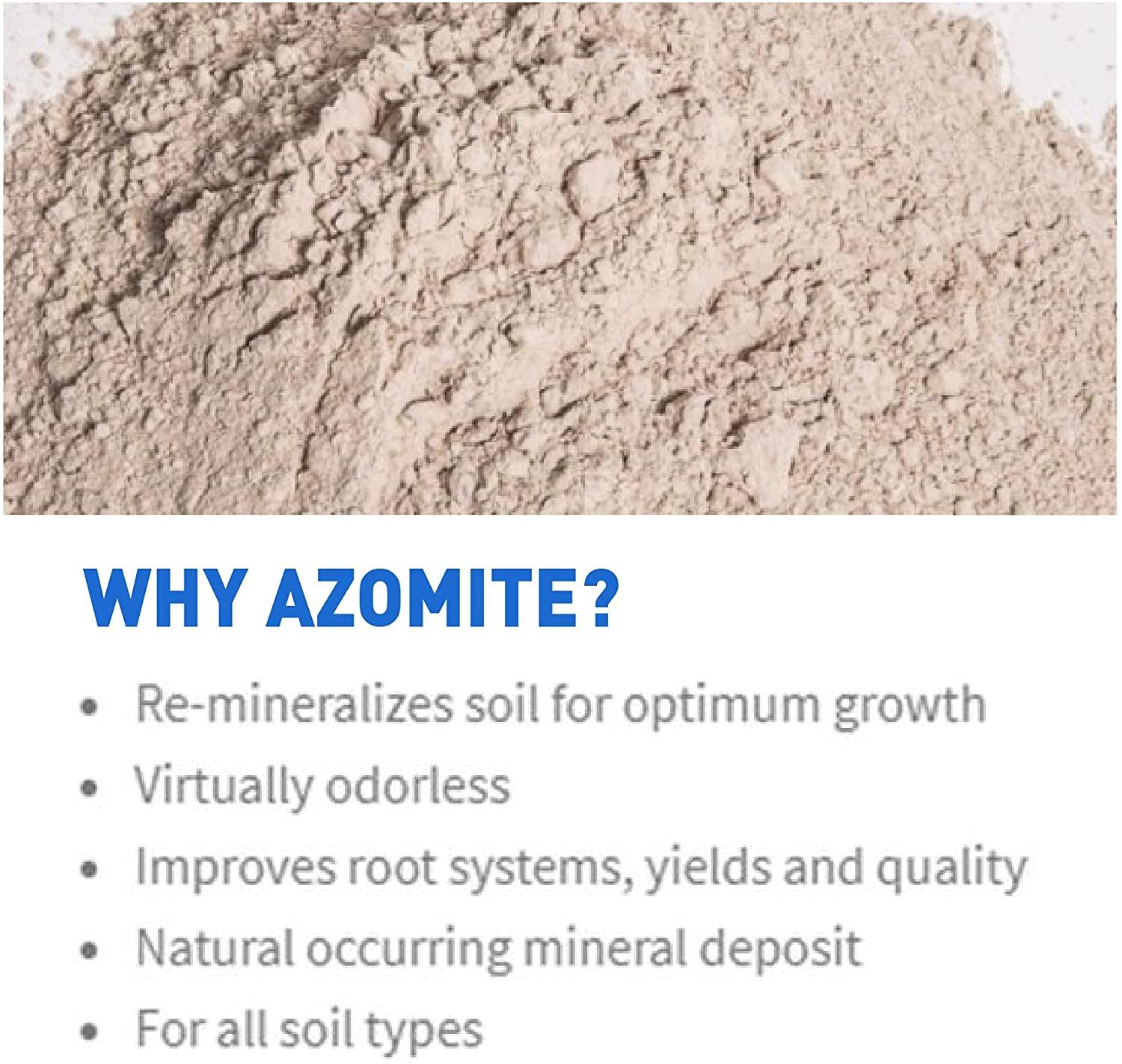 raw supply azomite organic trace mineral powder-67 essential minerals for you &amp; your garden bag, 44 lb