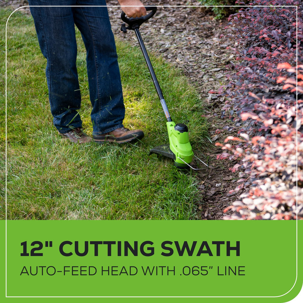 48V (24V x 2) 20" Brushless Cordless Lawn Mower + 12" String Trimmer + 320 CFM Leaf Blower Combo Kit with (2) 4.0Ah Batteries &amp; Dual Port Fast Charger