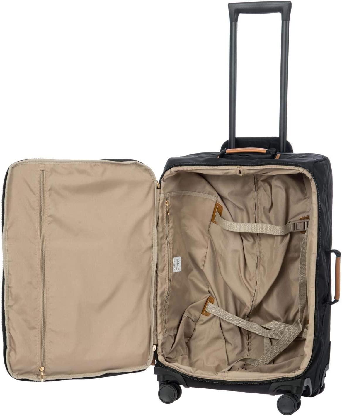 X-Bag Large Spinner with Frame - 25 Inch - Suitcases with Wheels - Checked Luggage - Black
