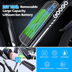 Electric Bike for Adults,Googo 26" Electric Mountain Bike with 350W Motor,Removable 36V Battery,Professional 21 Speed Gears,Middle 5 Speed LCD Display with USB,3 WorModes,20MPH Electric Bicycle