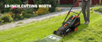 40V 19" Cordless Lawn Mower, Brushless Push Lawn Mower w/ 13.2Gal Bag, 98% Grass Collection, 3-Step er Foldable, 6-Position Height Adjustment Meets Various Cutting Needs