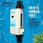 40m³ pool salt chlorine generator pool water complete salt chlorinator system