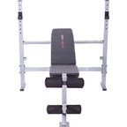 CAP Strength Deluxe Weight Bench with Leg Attachment, Black &amp; Gray