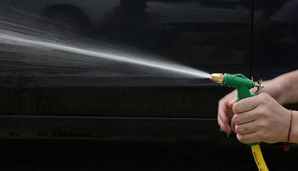 Garden Hoses Expandable Garden Hose Water Hose with High-Pressure Spray Nozzle, Heavy Duty Flexible Hose (Color : Blue, Size : 30m)