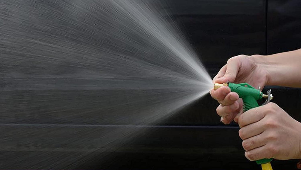 Garden Hoses Expandable Garden Hose Water Hose with High-Pressure Spray Nozzle, Heavy Duty Flexible Hose (Color : Blue, Size : 30m)