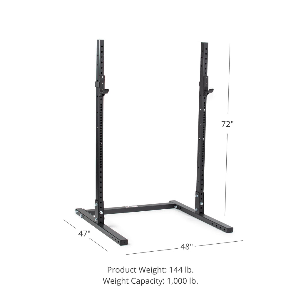 Fitness T-3 Series Short Squat Stand 72" Reinforced J-Hooks
