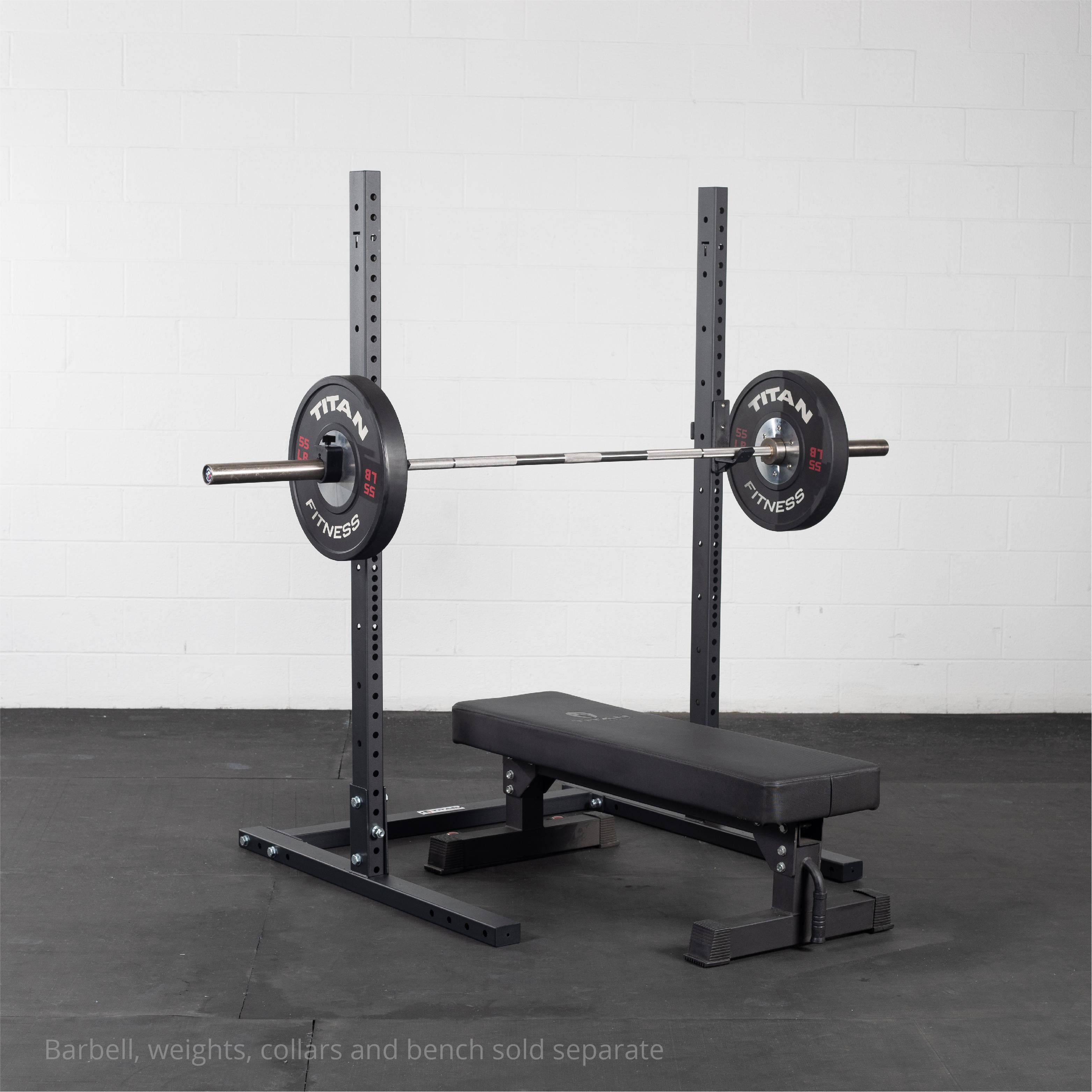 Fitness T-3 Series Short Squat Stand 72" Reinforced J-Hooks