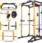 Kerrogee Olympic Power CaDip Stands, Squat Rack Frame Multi-functional Comprehensive Training Equipment Total Body Workout Training System