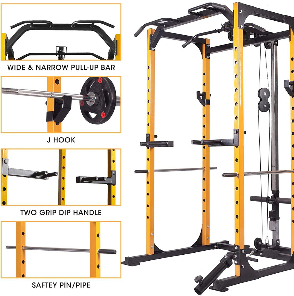 Multi-Functional CaHome Gym Equipment, Strength Training Monster CaSquat Rack Home Gym Station System