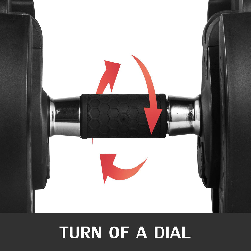 Adjustable Dumbbell Set Fitness Dumbbell 1 Piece Standard Adjustable Dumbbell with Handle and Weight Plate for Home Gym System- Building Muscle (Black, 5-45 Lbs.)