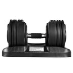 Adjustable Dumbbell Set Fitness Dumbbell 1 Piece Standard Adjustable Dumbbell with Handle and Weight Plate for Home Gym System- Building Muscle (Black, 5-45 Lbs.)