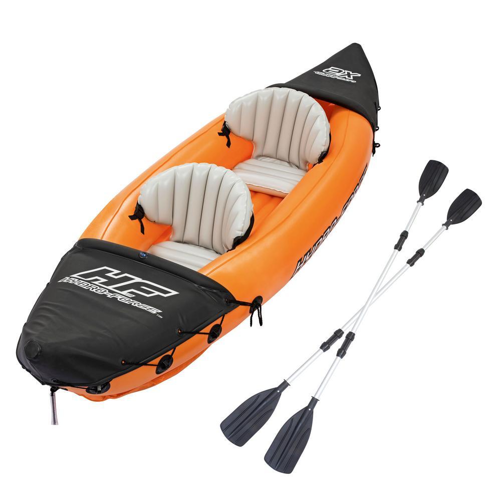 126 in. x 35 in. Lite-Rapid X2 Inflatable Kayak Float with Oars 65077E