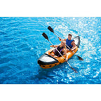 126 in. x 35 in. Lite-Rapid X2 Inflatable Kayak Float with Oars 65077E