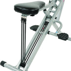 Sunny Health and Fitness Upright Squat Assist Row-N-Ride Trainer w/ Workout Cooling Towel (Grey)