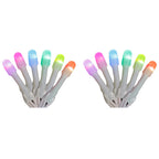 Home Heritage Luminations Christmas Holiday Party Lights, Twinkly App Control, 7' String of Icicle Style, 50 RGB LEDs (2 Pack)