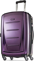 Winfield 2 Hardside Luggage with Spinner Wheels, Purple, Carry-On 20-Inch