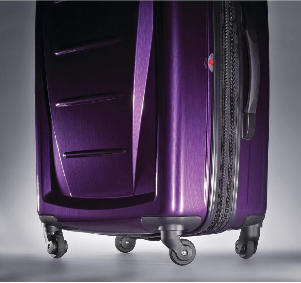 Winfield 2 Hardside Luggage with Spinner Wheels, Purple, Carry-On 20-Inch