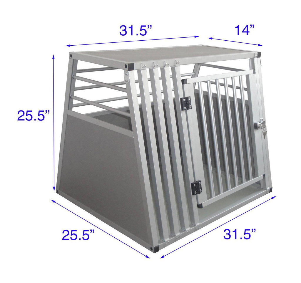 Cool Runners Pro Series Secure Aluminum Dog / Pet Travel / Car Crate Medium (25.5H x 25.5L x 31.5W)