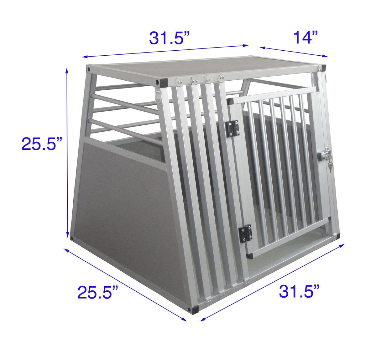 Cool Runners Pro Series Secure Aluminum Dog / Pet Travel / Car Crate Medium (25.5H x 25.5L x 31.5W)