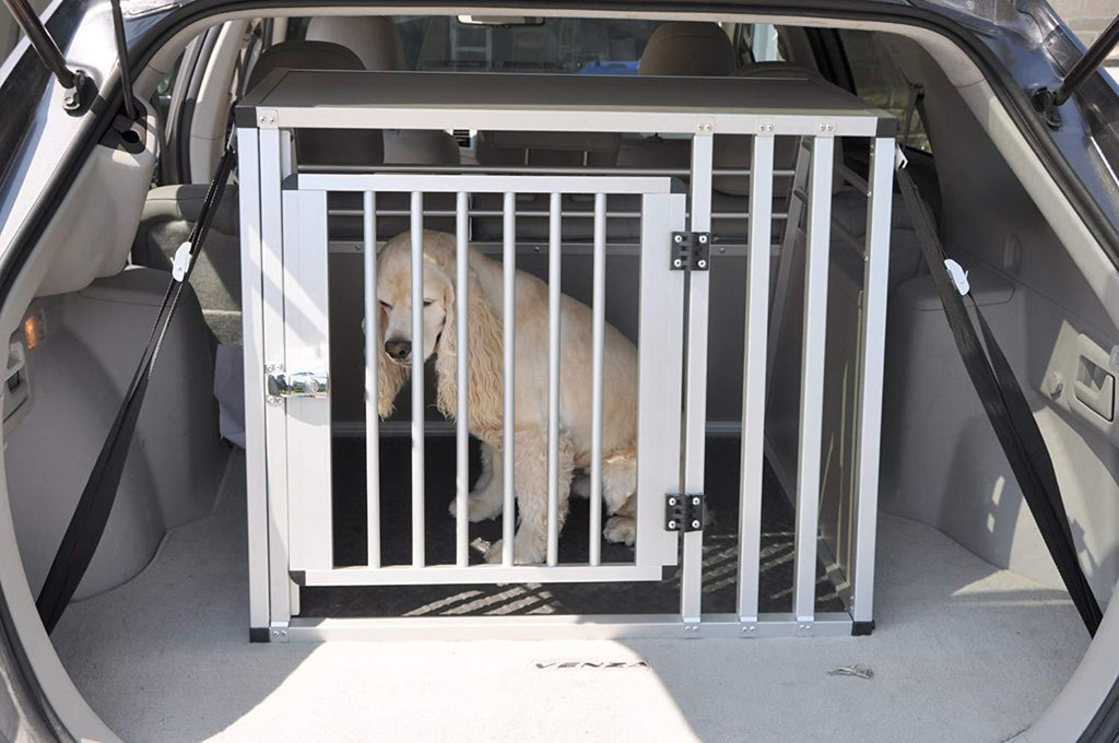 Cool Runners Pro Series Secure Aluminum Dog / Pet Travel / Car Crate Medium (25.5H x 25.5L x 31.5W)