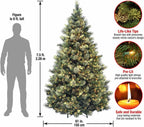 National Tree Company Pre-lit Artificial Christmas Tree | Includes Pre-strung Wh